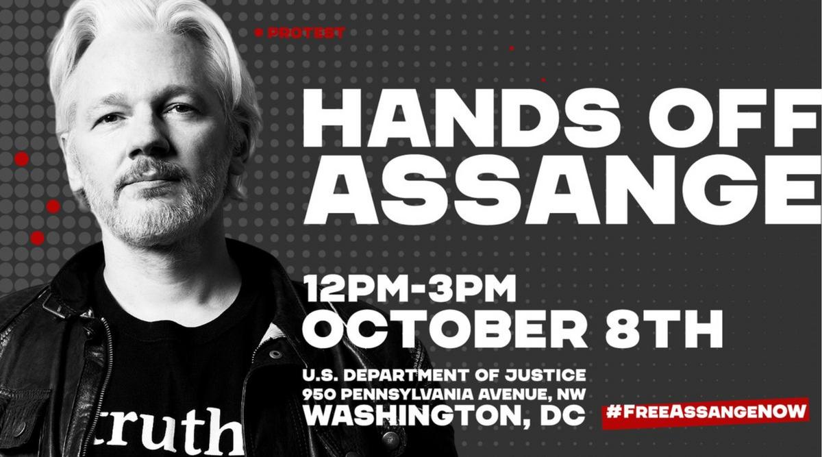 LIVE: Hands Off Assange Rally